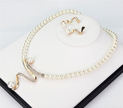 Perle Parure vintage fait main