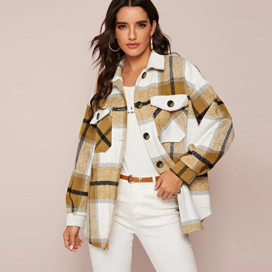 EP | JohannasJacket I Veste à carreaux pour femmes
