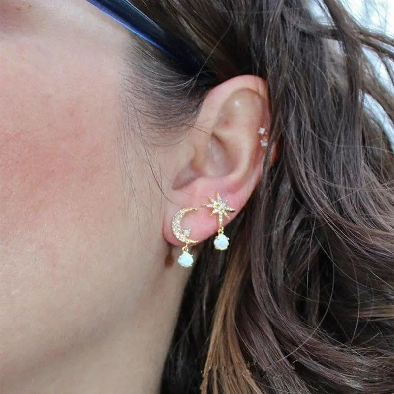 Or Boucle d'oreille romantique pour moments spéciaux