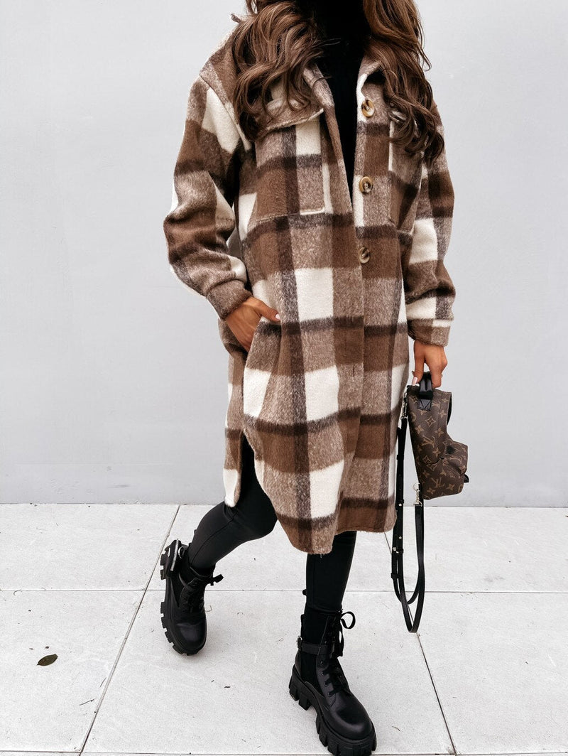 EP | Long Plaid Jacket™ : pour femmes