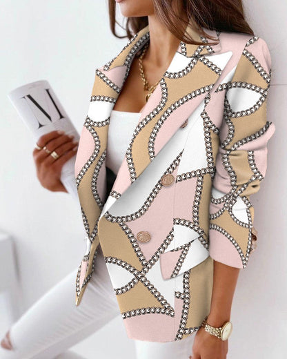 EP | SnakeBlazer I Blazer imprimé serpent pour femme