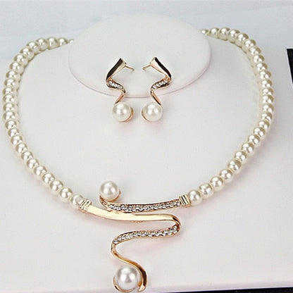 Perle Parure vintage fait main