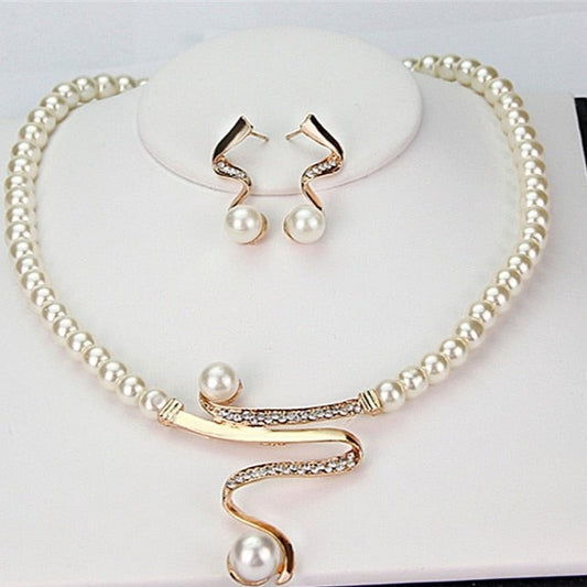 Perle Parure vintage fait main