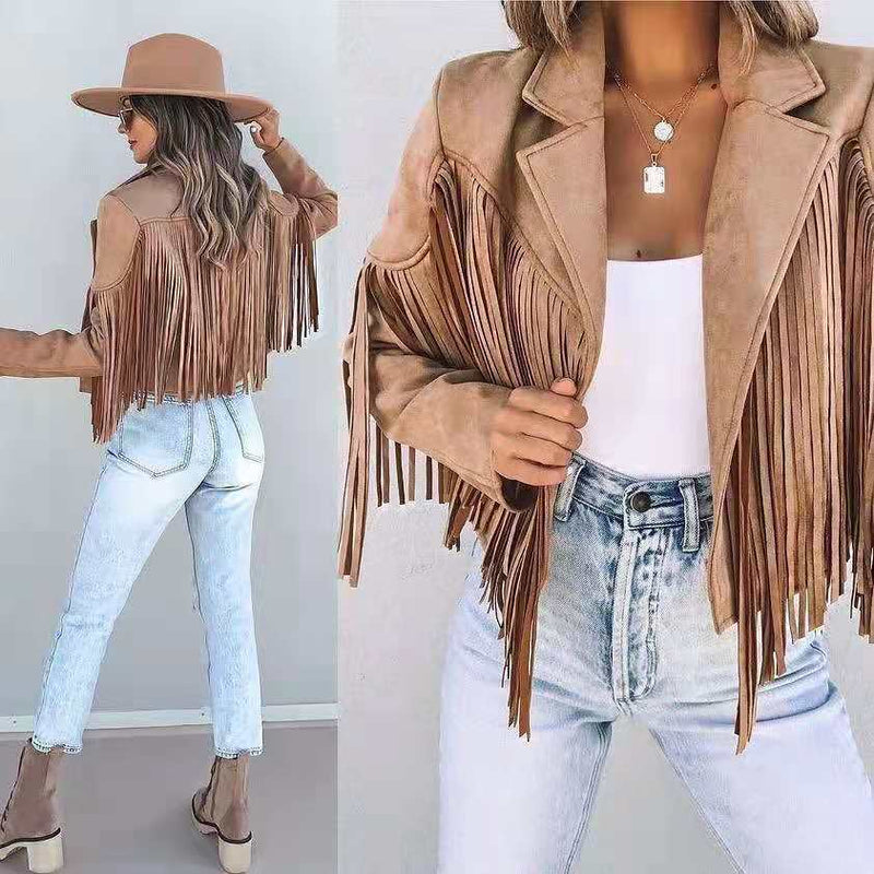 EP | Veste rétro-chic à franges