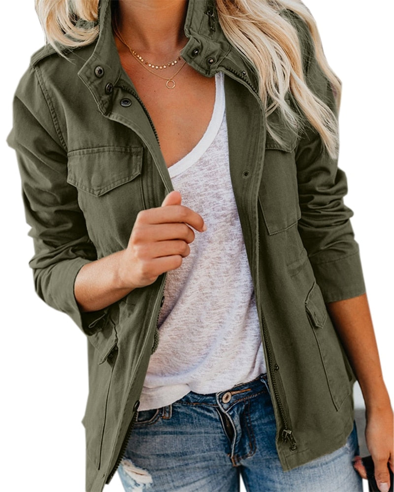 EP | YasminesJacket I Veste intermédiaire coupe-vent avec fermeture éclair pour femmes