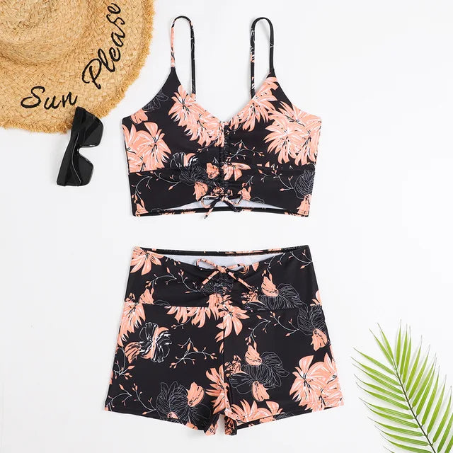 Diana® | 3-piece Ombre Lace Bikini Swimsuit With Beach Skirt