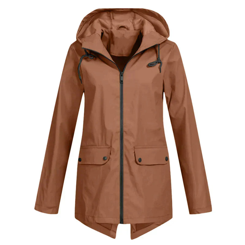 EP | Veste imperméable avec fermeture éclair pour femmes