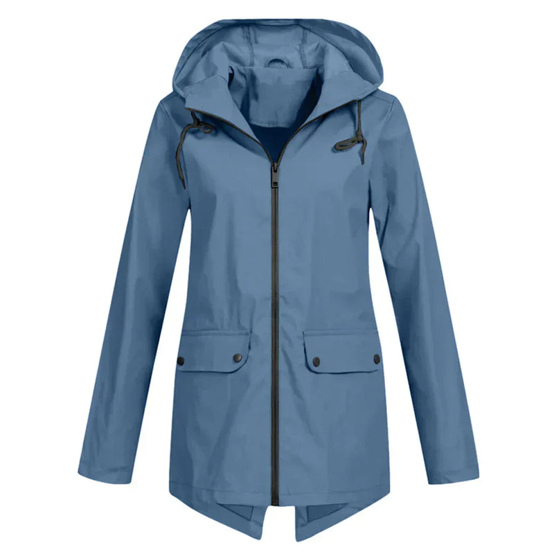 EP | Veste imperméable avec fermeture éclair pour femmes