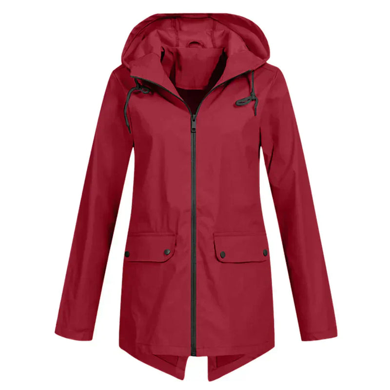 EP | Veste imperméable avec fermeture éclair pour femmes
