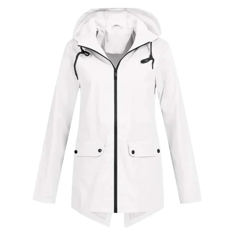 EP | Veste imperméable avec fermeture éclair pour femmes