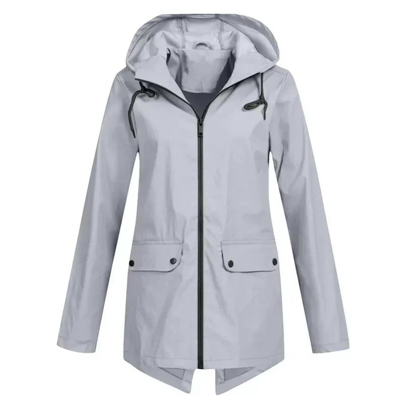 EP | Veste imperméable avec fermeture éclair pour femmes