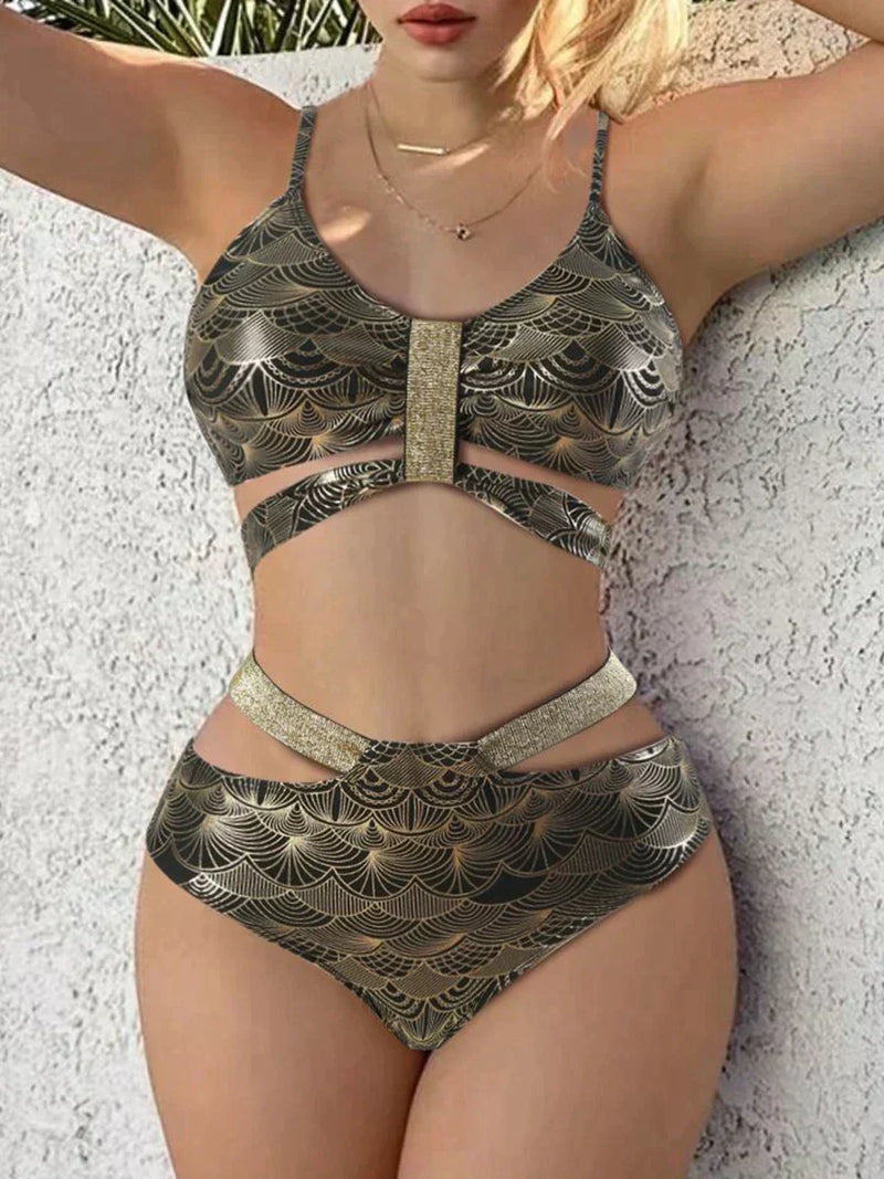 Braidy® | Push-up Bikini Mit Metallic-details