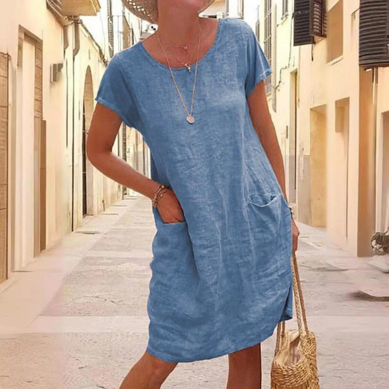 SL | Robe élégante pour femme à col rond