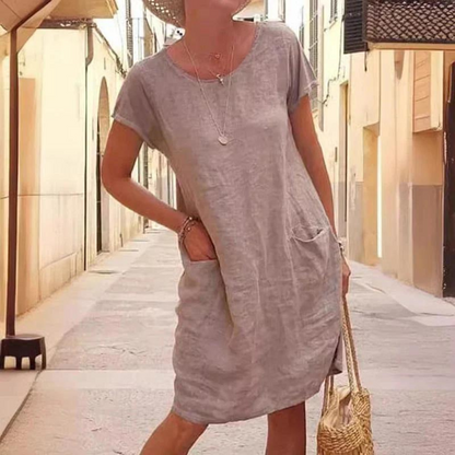 SL | Robe élégante pour femme à col rond