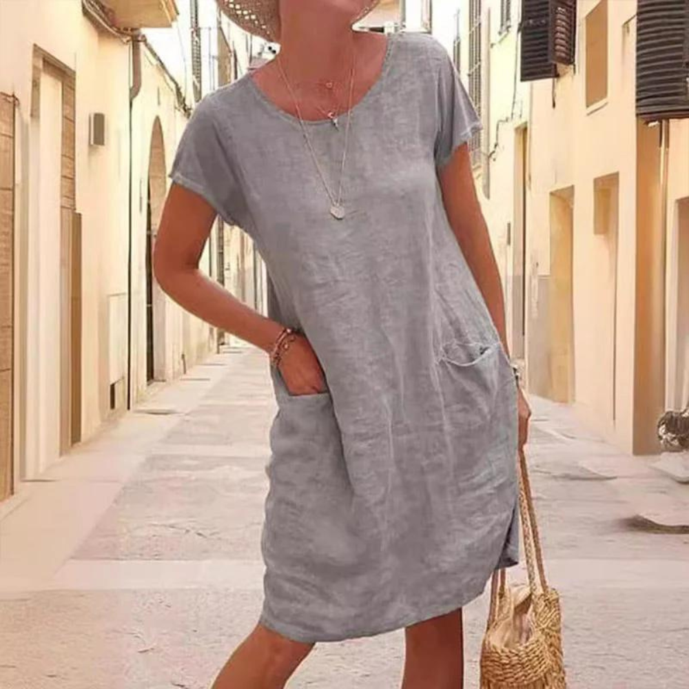 SL | Robe élégante pour femme à col rond