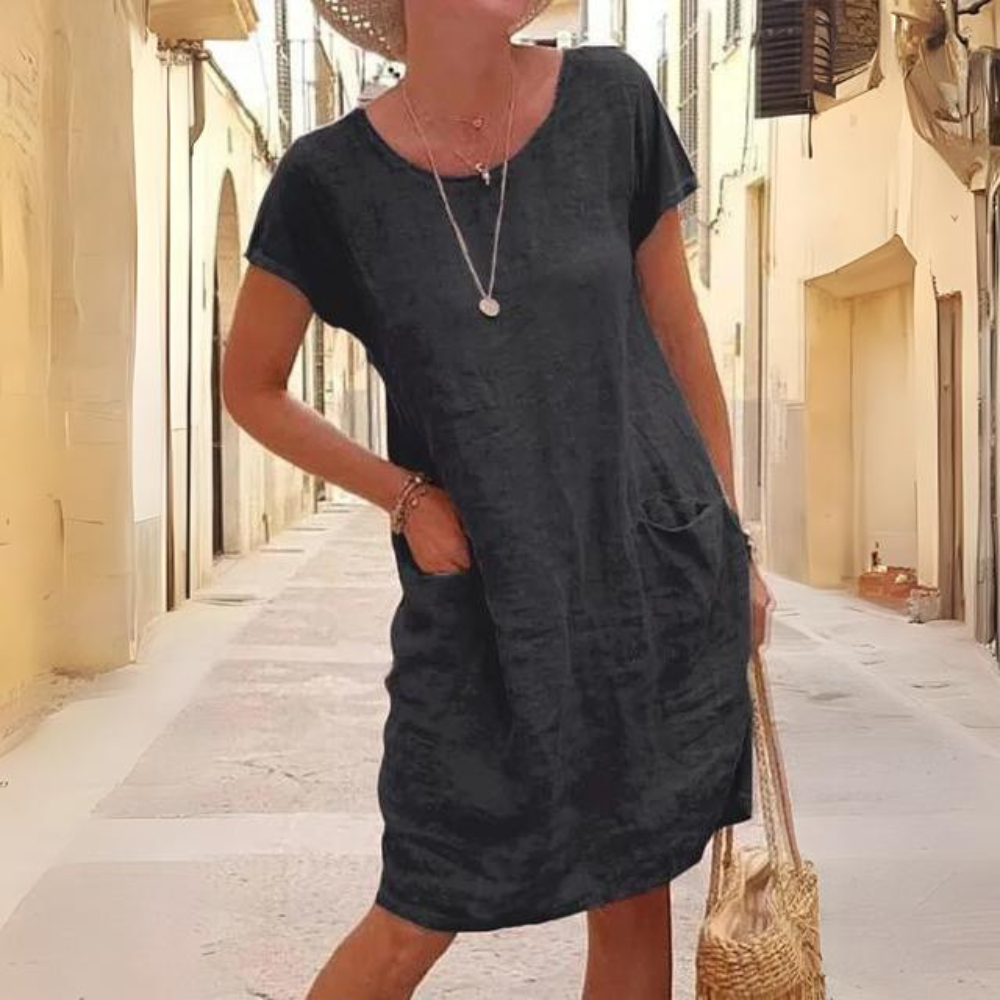 SL | Robe élégante pour femme à col rond