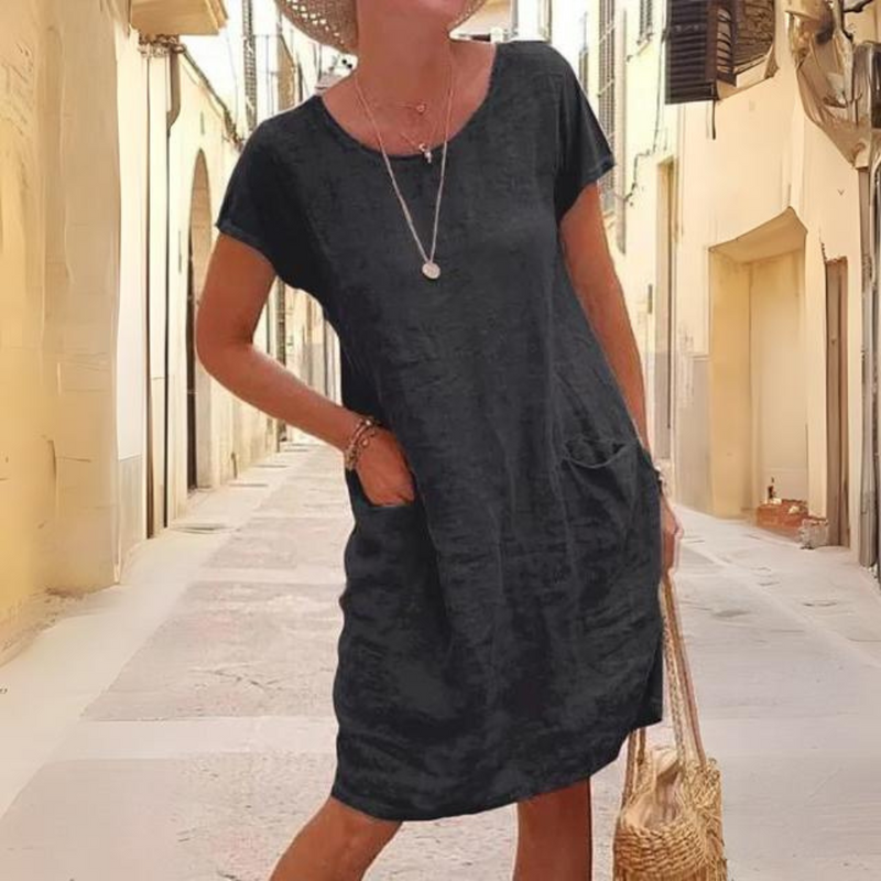 SL | Robe élégante pour femme à col rond