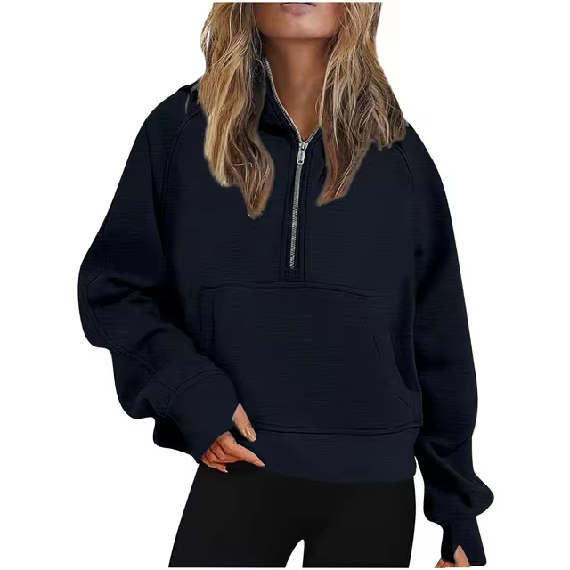 EP | Veste avec demi-zip et capuche