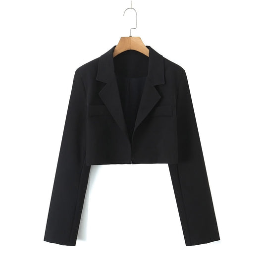 EP | Blazer cache-cœur plus court pour femme
