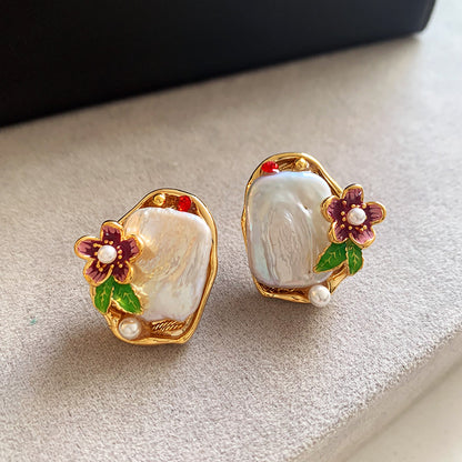 Perle Boucle d'oreille classique au charme intemporel