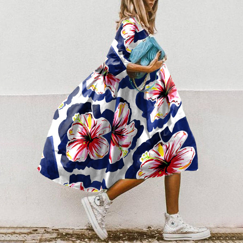 SL | Robe midi imprimée en ligne A