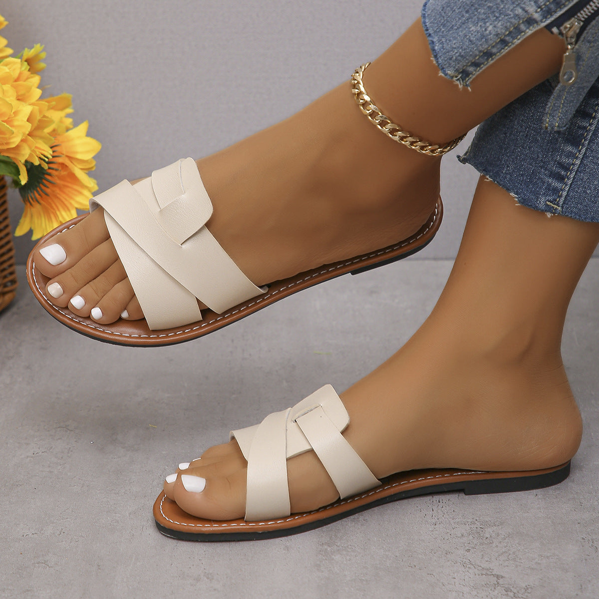 Sandales Orthopédiques Gracieuses au Look Moderne