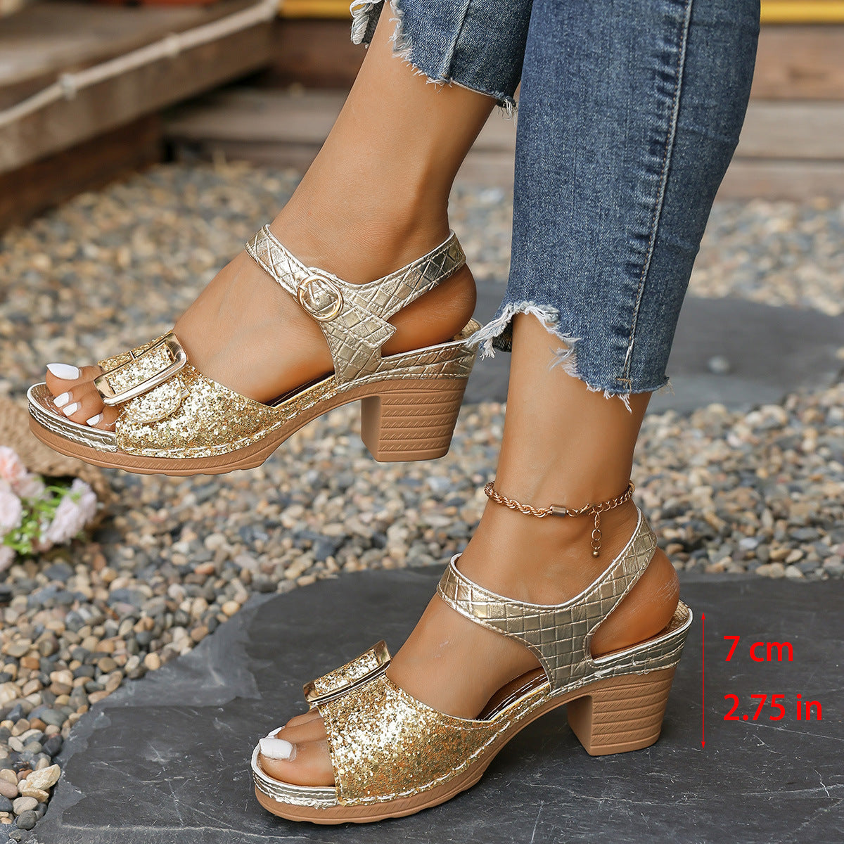 Sandales Orthopédiques Gracieuses au Look Moderne
