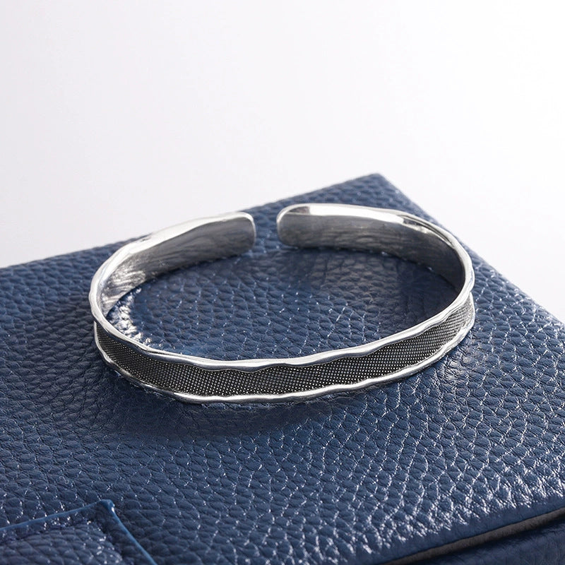 Argent Bracelet vintage fait main