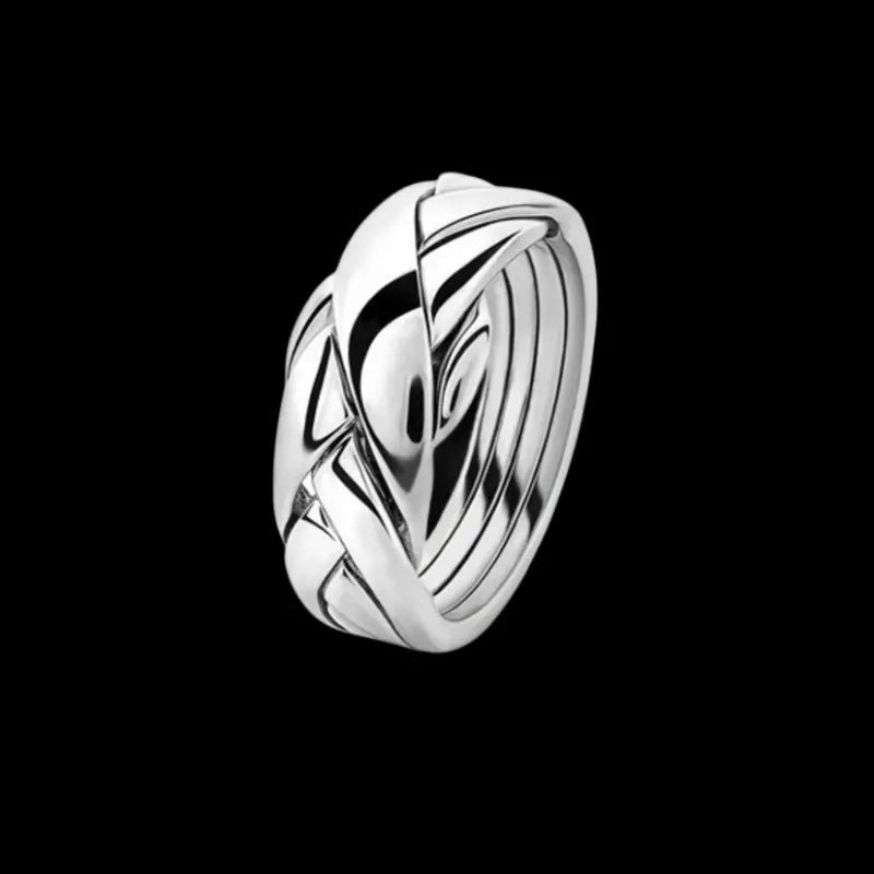 Argent Bague artisanal délicat