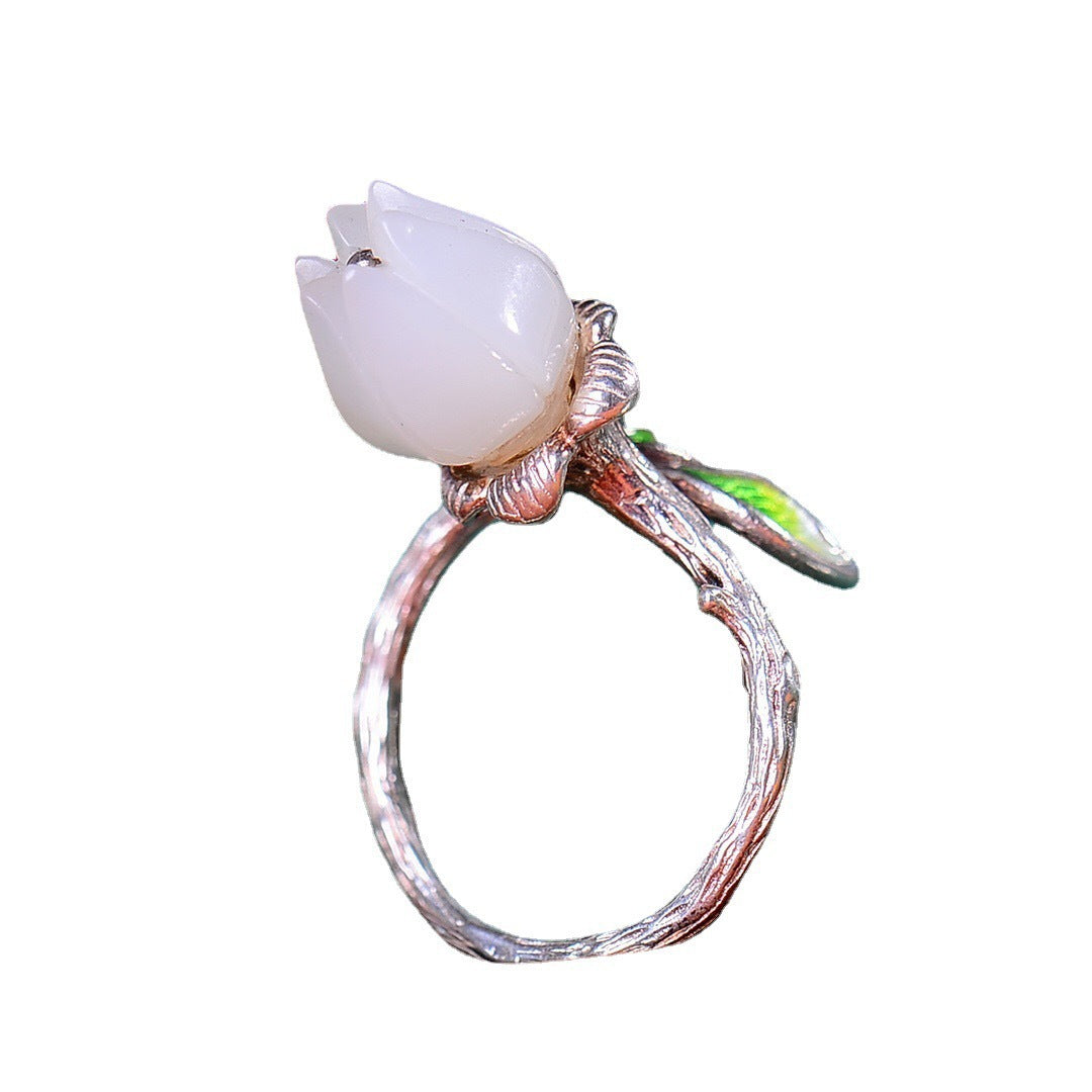 Argent Bague artisanal délicat