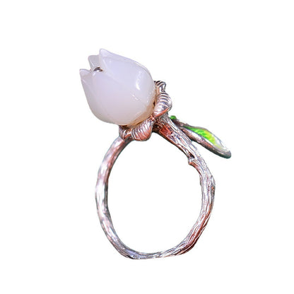 Argent Bague artisanal délicat