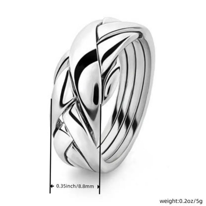 Argent Bague artisanal délicat