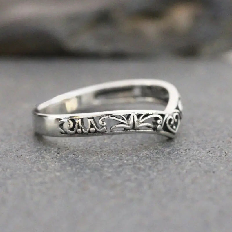 Argent Bague artisanal délicat