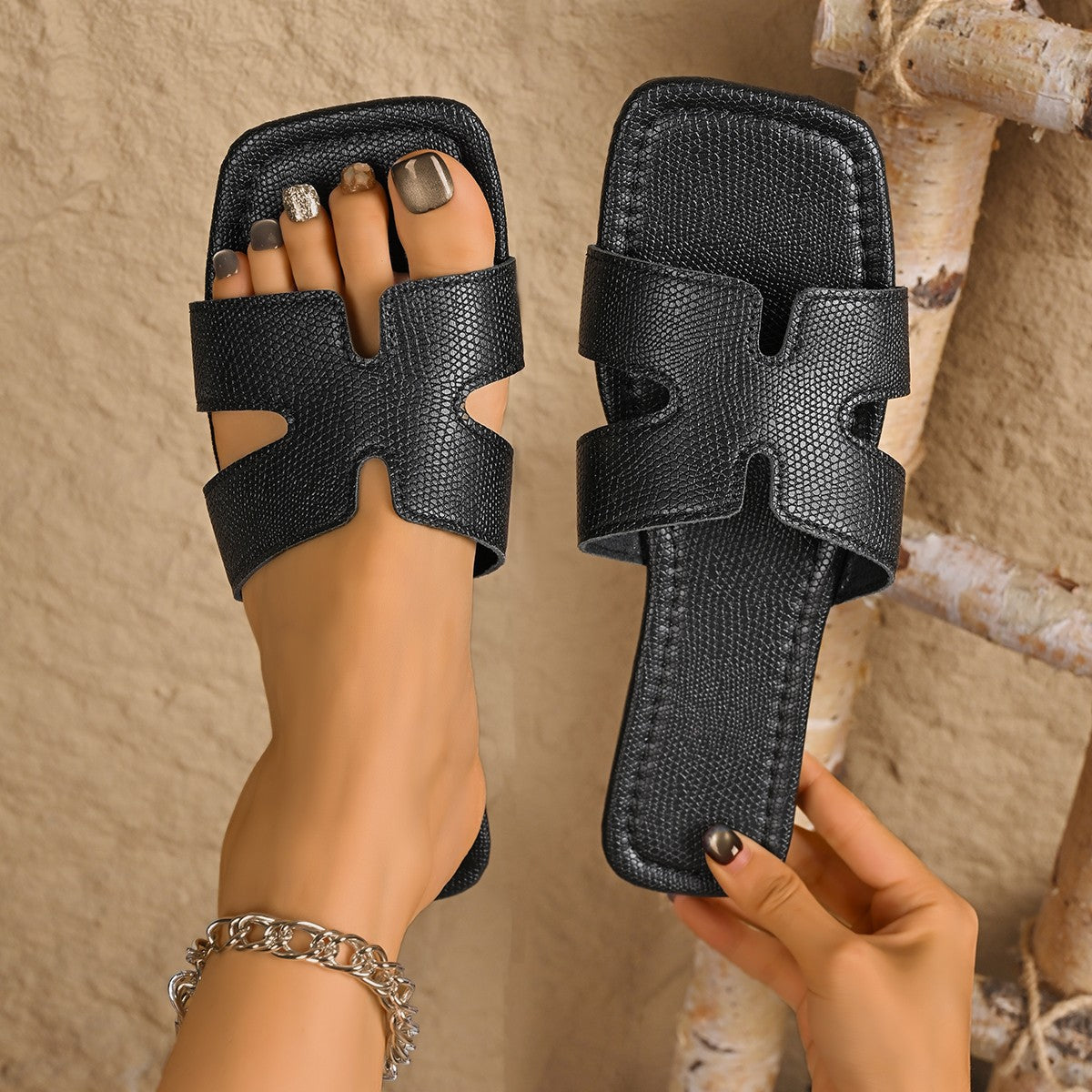 Sandales Orthopédiques Gracieuses au Look Moderne