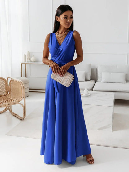 SL | Gretchen -Robes féminines longueur cheville avec décolleté en V