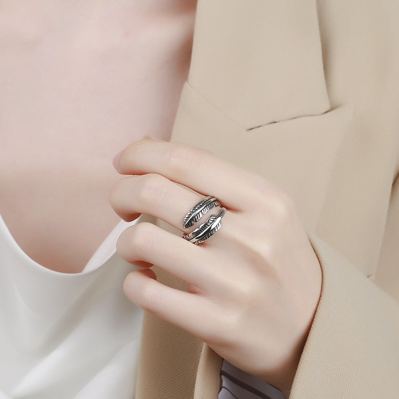 Argent Bague artisanal délicat