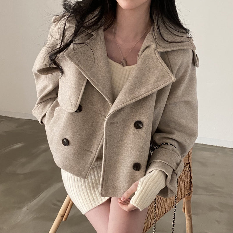 EP | Veste surdimensionnée avec boutons pour femmes
