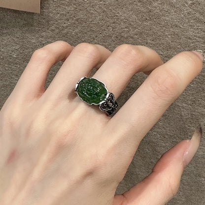 Argent Bague artisanal délicat