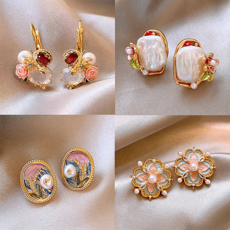Perle Boucle d'oreille classique au charme intemporel