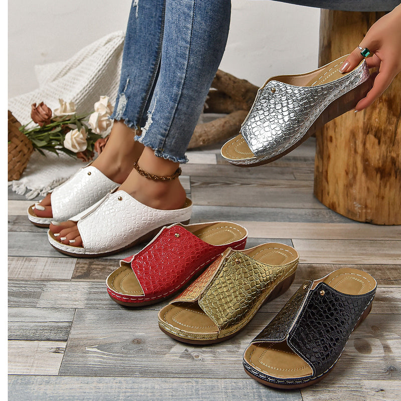 Sandales Orthopédiques Gracieuses au Look Moderne