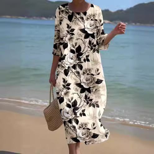 SL | Maxi robe à fleurs