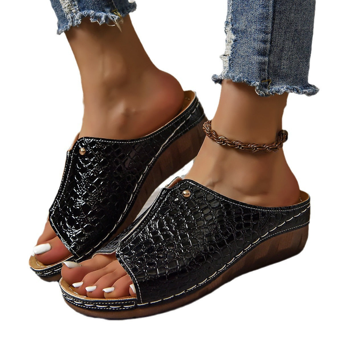 Sandales Orthopédiques Gracieuses au Look Moderne