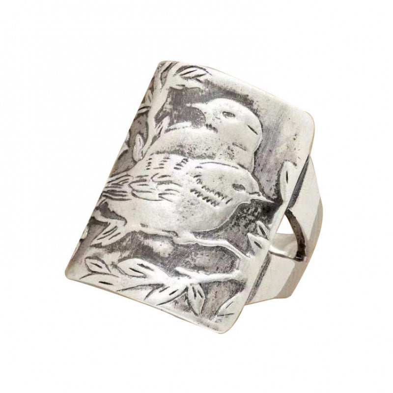 Argent Bague artisanal délicat