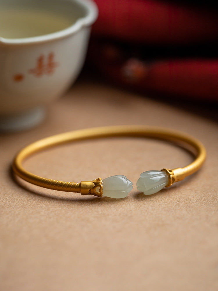 Or Bracelet artisanal délicat