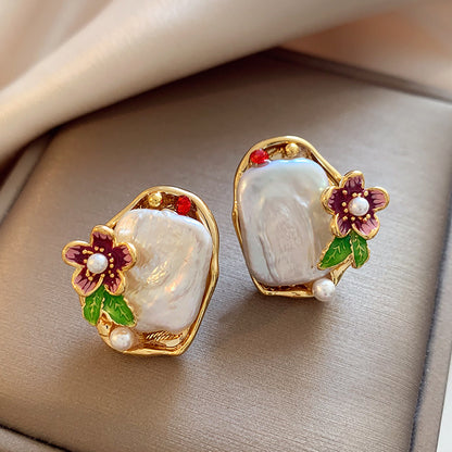 Perle Boucle d'oreille classique au charme intemporel