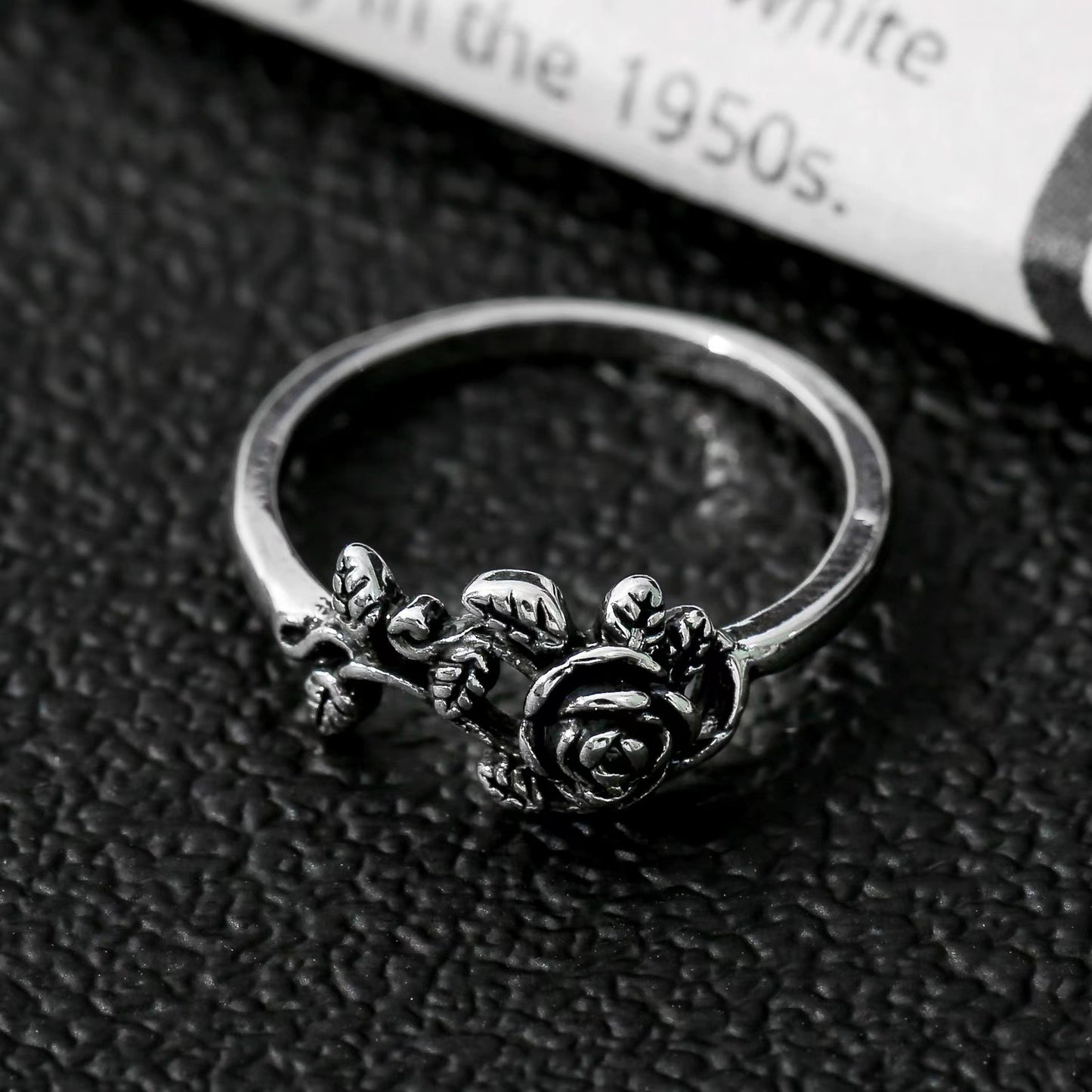 Argent Bague artisanal délicat