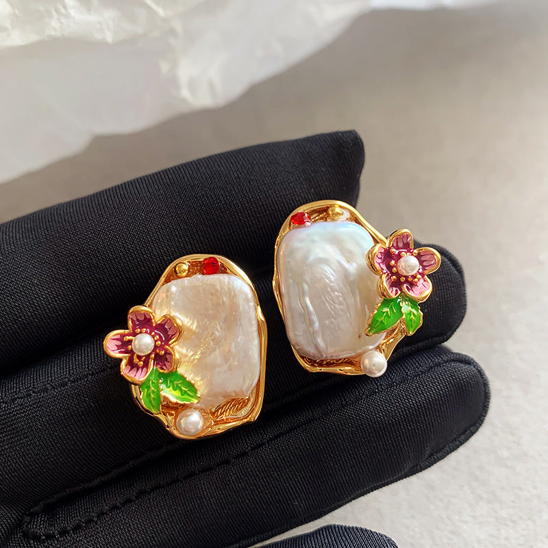 Perle Boucle d'oreille classique au charme intemporel