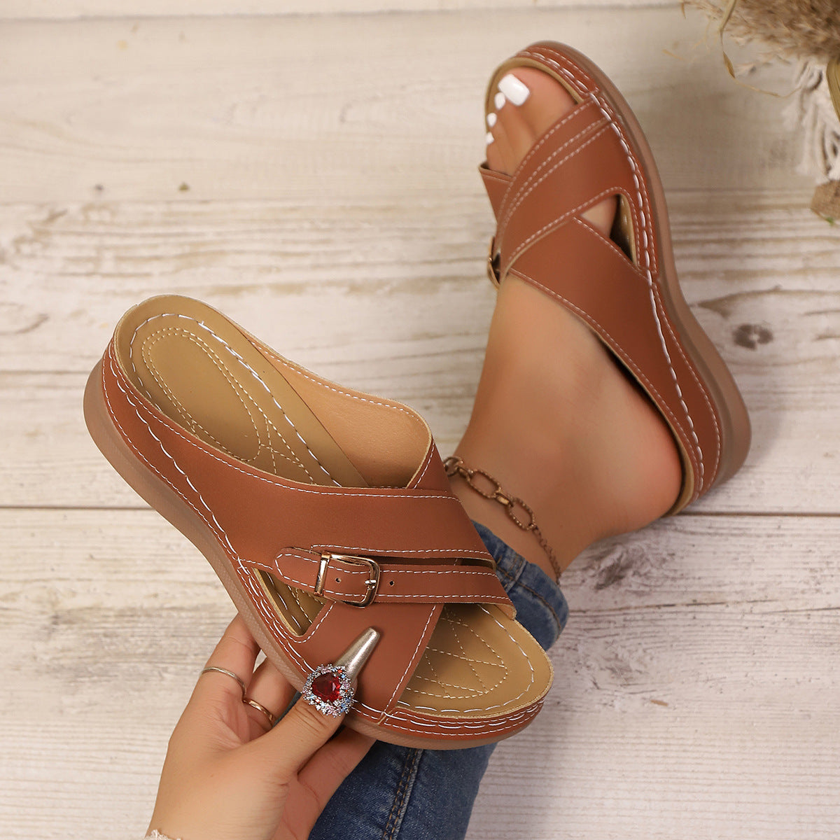 Sandales Orthopédiques Chics au Design Unique