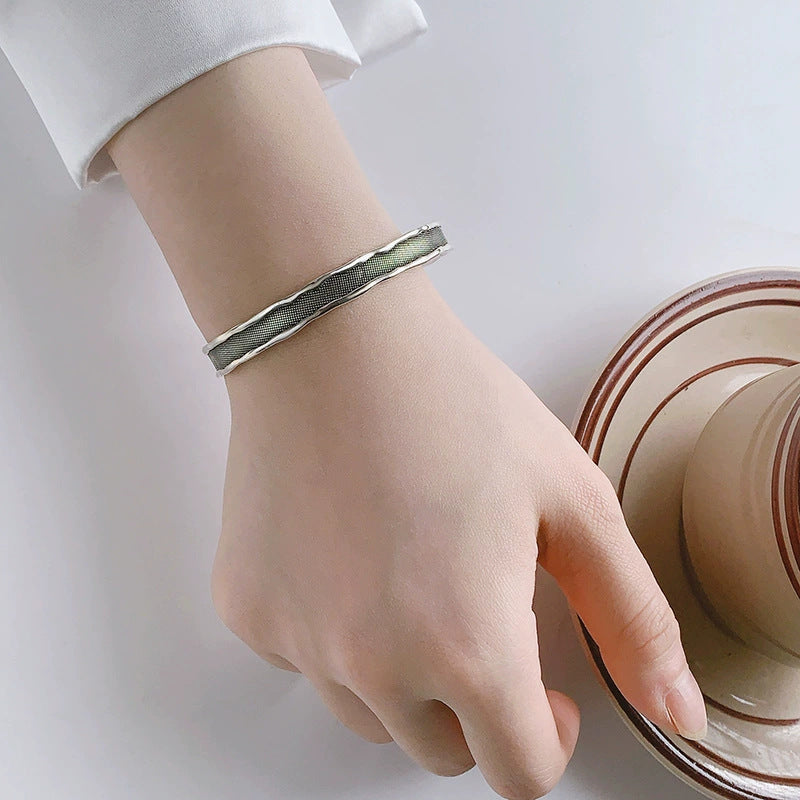 Argent Bracelet vintage fait main