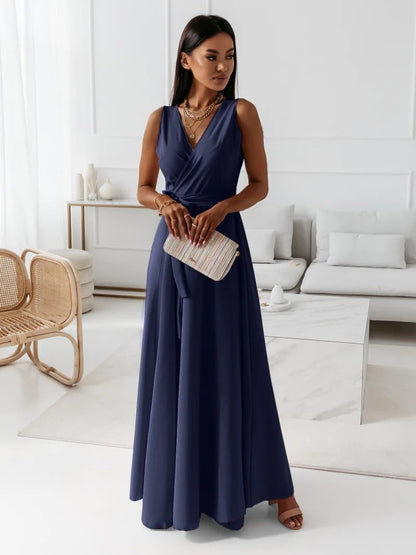 SL | Gretchen -Robes féminines longueur cheville avec décolleté en V